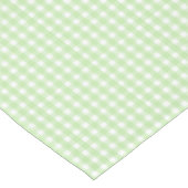 Pastel Green Gingham Pattern Tafelkleed (Gekanteld)