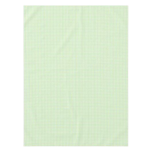 Pastel Green Gingham Pattern Tafelkleed (Voorkant)