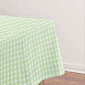 Pastel Green Gingham Pattern Tafelkleed (Voorbeeld)