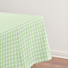 Pastel Green Gingham Pattern Tafelkleed