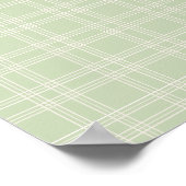 Pastel Green Gingham Poster (Hoek)
