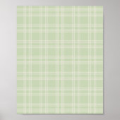 Pastel Green Gingham Poster (Voorkant)