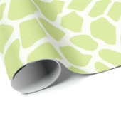 Pastel Green Giraffe vlekken patroon Cadeaupapier (Rol Hoek)