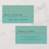 Pastel Green Glitter Pattern Visitekaartje (Voorkant / Achterkant)