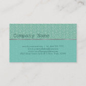 Pastel Green Glitter Pattern Visitekaartje (Achterkant)