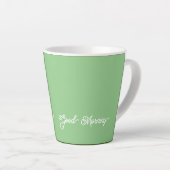 Pastel Green Goedemorgen Latte Mok (Rechterhoek)