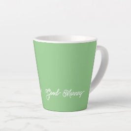 Pastel Green Goedemorgen Latte Mok