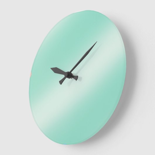 Pastel green grote klok (Hoek)