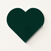 Pastel Green Heart Motivatie Quote Emerald Notitieboek (Achterkant)