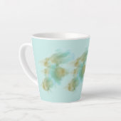 "Pastel Green Latte Mok – Elegant minimalistisch d (Linkerhoek)