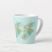 "Pastel Green Latte Mok – Elegant minimalistisch d (Rechterhoek)
