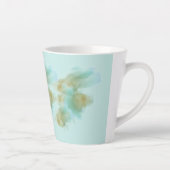 "Pastel Green Latte Mok – Elegant minimalistisch d (Rechts)