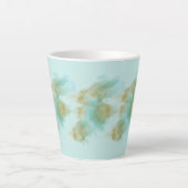 "Pastel Green Latte Mok – Elegant minimalistisch d (Voorkant)