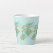 "Pastel Green Latte Mok – Elegant minimalistisch d