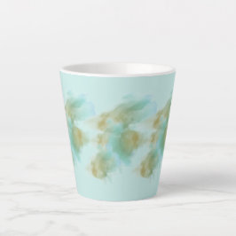 "Pastel Green Latte Mok – Elegant minimalistisch d