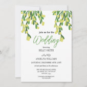 Pastel green mistletoe voor je magische bruiloft kaart (Voorkant)