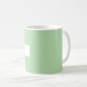 Pastel Green Monogram Classic Mok – gepersonalisee (Voorkant rechts)