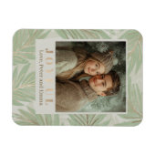 Pastel Green Palm Tree Holiday Magneet (Horizontaal)