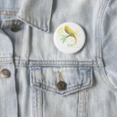 Pastel Green Parakeet Ronde Button 5,7 Cm (In situ)
