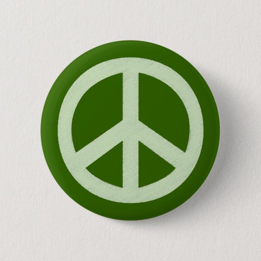 Pastel Green Peace Sign Ronde Button 5,7 Cm (Voorkant)