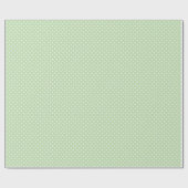 Pastel Green Polka Dots for Spring and Baby Gifts Cadeaupapier (Vlak)