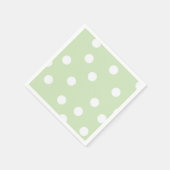 Pastel Green Polka Dotted Napkins Servetten (Hoek)