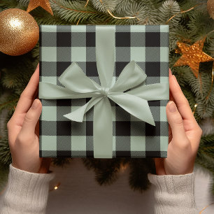 Pastel Green Pset Kerstmis Cadeaupapier