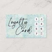 Pastel Green QR Code Loyalty Kaart (Voorkant)