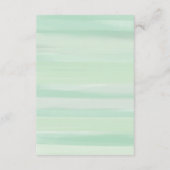 Pastel Green Stripes Book for Baby Kaart (Achterkant)