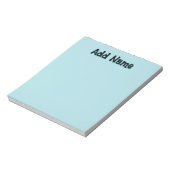 Pastel Green Unieke Gepersonaliseerde Leraar Gesch Notitieblok (Linkerzijde)