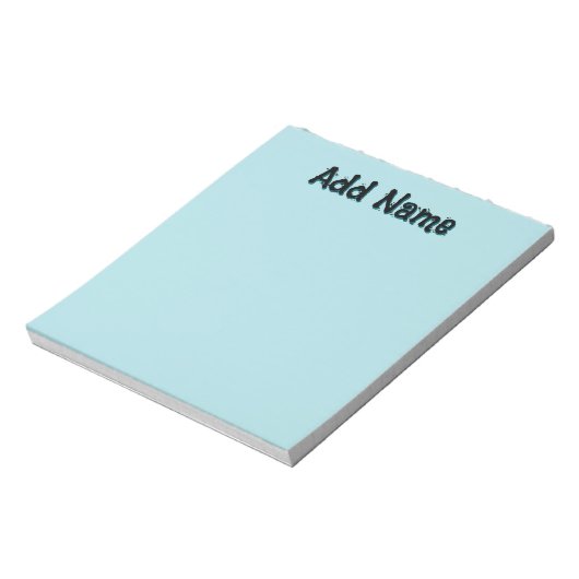 Pastel Green Unieke Gepersonaliseerde Leraar Gesch Notitieblok (Linkerzijde)