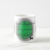 Pastel Green Watercolor Dachshund Personalized  Koffiemok (Center)