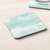 Pastel Green Waterverf Wash Painting Onderzetter S (Linkerzijde)