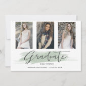 Pastel Green Whimsical ⎢ Afstuderen Photo Card Feestdagenkaart (Voorkant)