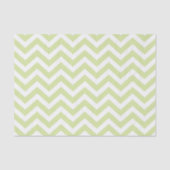 Pastel Green & White Chevron Weddendag Tissuepapier (Voorkant)
