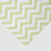 Pastel Green & White Chevron Weddendag Tissuepapier (Detail)