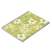 Pastel Green & Yellow Flower Pattern Notitieboek (Linkerzijde)