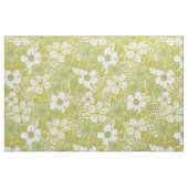 Pastel Green & Yellow Flower Pattern Stof (Fat Quarter)