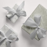 Pastel Grey Lace Script Calligraphy Wedding Inpakpapier Vel<br><div class="desc">A trio of wrapping sheets for Weddings and Bridal Shower events. See our collection for more great gift wrapping ideas. Pastel Grey Lace Script Calligraphy Wedding Wrapping Paper Sheets.</div>