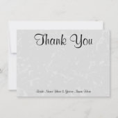 Pastel Grey Subtle Abstract Achtergrondhuwelijk Bedankkaart (Voorkant)