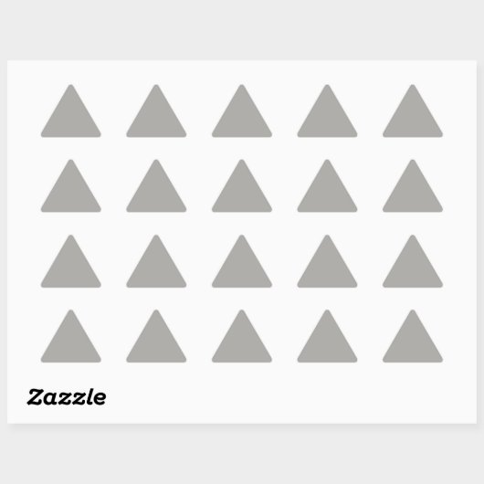 Pastel Grey Triangle Sticker (Vel)