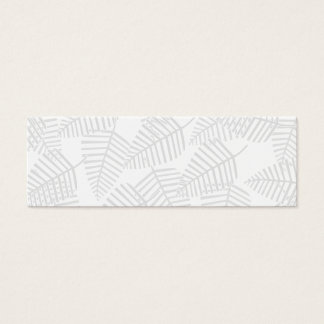 Pastel grijs blad. mini visitekaartjes