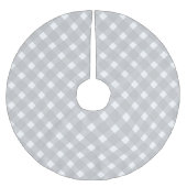 Pastel grijs geruite kerstboom basis Hoesje Rok (Voorkant)