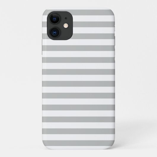 Pastel grijs strepen patroon Case-Mate iPhone case (Achterkant)