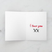 Pastel Gril Valentine Dag Kaart (Binnen)