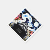 Pastel grillige circus verjaardag servet (Hoek)