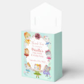 Pastel Groen Alle Ballerina Kat Kids Verjaardagsfe Bedankdoosjes (Geopend)