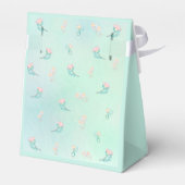 Pastel Groen Alle Ballerina Kat Kids Verjaardagsfe Bedankdoosjes (Achterkant)