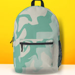 Pastel groen beige wervelpatroon bedrukte rugzak<br><div class="desc">Pastel Groen Beige Swirl Patroon Gedrukte Rugzak</div>