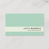 Pastel Groen Elegant Modern Professioneel Eenvoudi Visitekaartje (Voorkant)